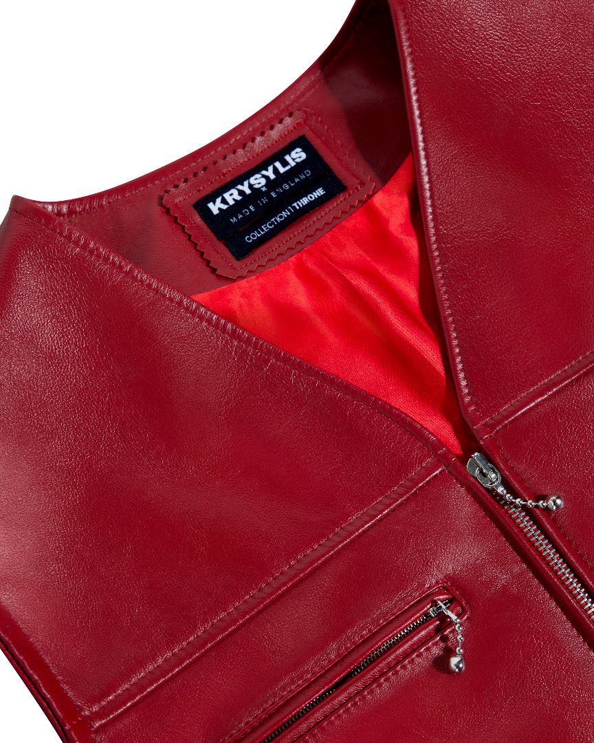 LEATHER UTILITY VEST